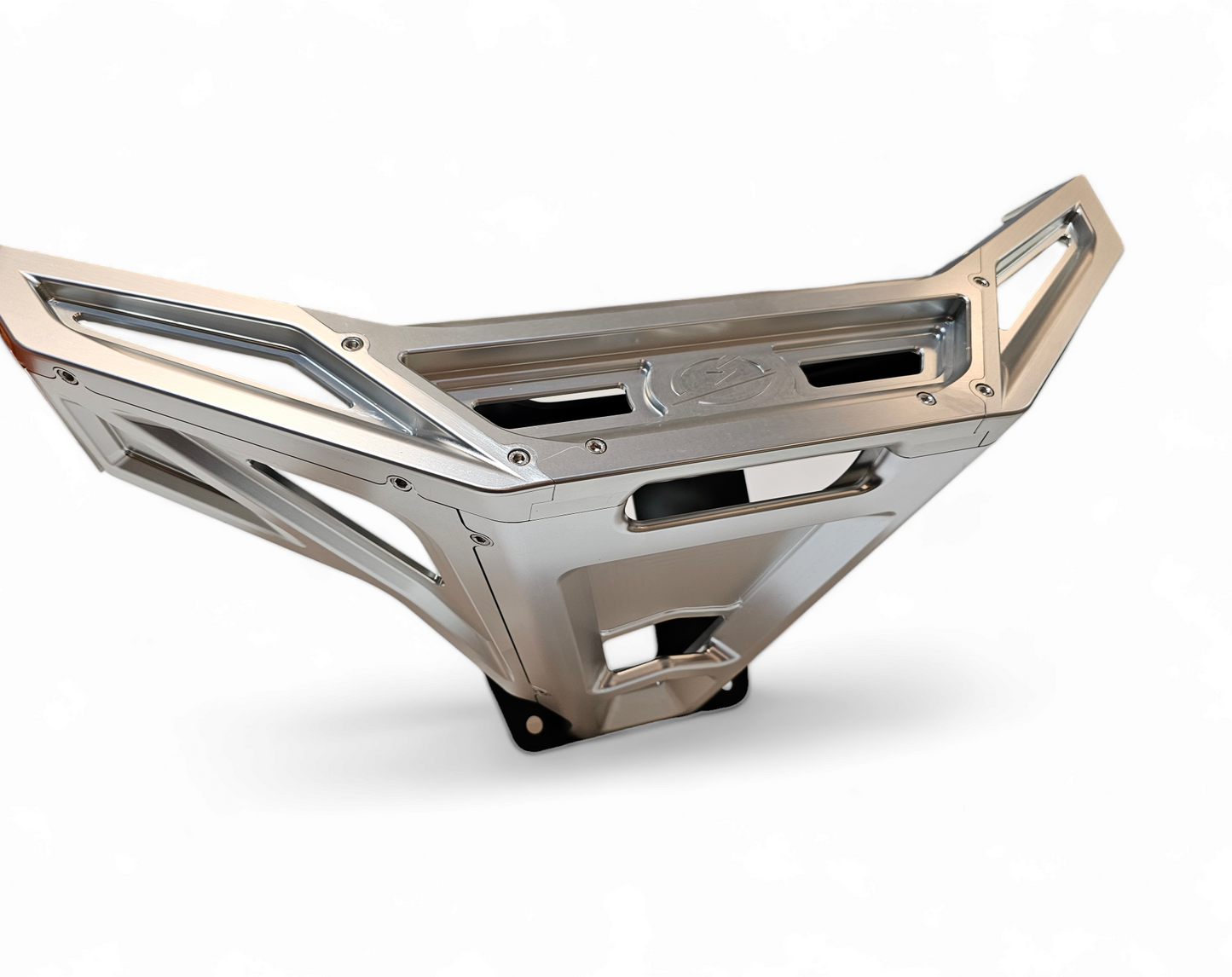 2022-2025 Polaris RZR Pro R/ Turbo R Machined Billet Front Winch Bumper (Clear Anodize)