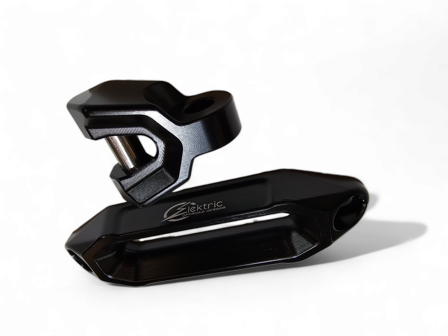 Elektric Offroad Designs UTV Winch Fairlead and Hook (Black)