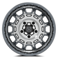 V17 UTV Wheel Brushed Gunmetal - Valor Offroad