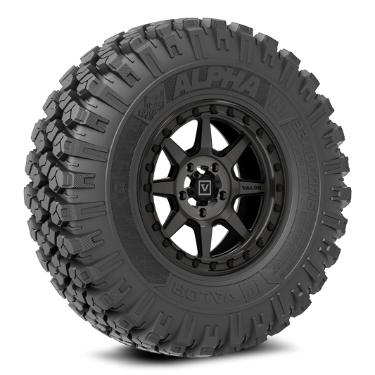 Alpha on 15x7 V13 DT UTV Wheel and Tire Kit