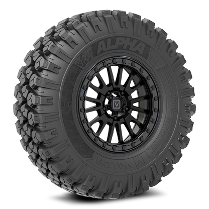 Alpha on 15x7 V16 SB UTV Wheel and Tire Kit - Valor Offroad