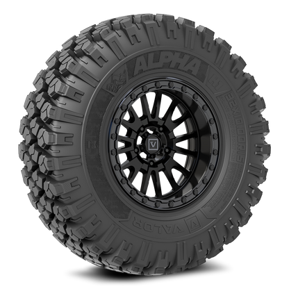 Alpha on 15x8 V16 SB UTV Wheel and Tire Kit - Valor Offroad