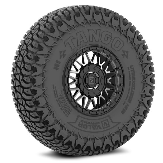 Tango on 15x7 V08 DT UTV Wheel and Tire Kit - Valor Offroad