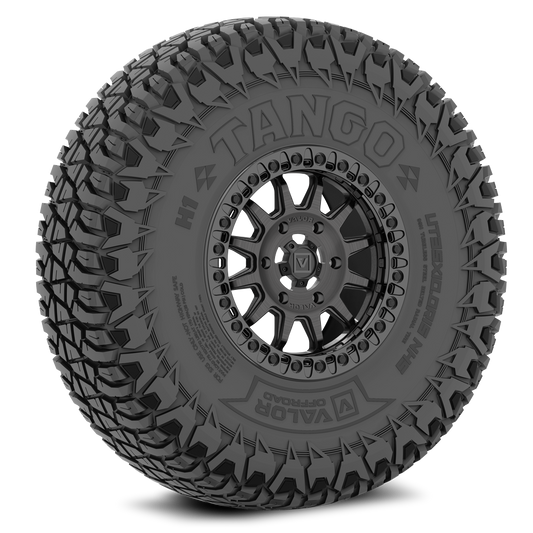Tango on 15x7 V09 BC UTV Wheel and Tire Kit - Valor Offroad