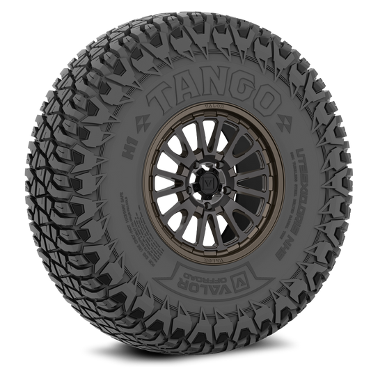 Tango on 15x7 V14 RB UTV Wheel and Tire Kit - Valor Offroad