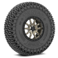 Tango on 15x7 V15 Bronze UTV Wheel and Tire Kit - Valor Offroad