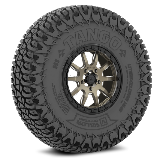 Tango on 15x7 V15 Bronze UTV Wheel and Tire Kit - Valor Offroad
