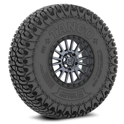 Tango on 15x7 V16 GM UTV Wheel and Tire Kit - Valor Offroad