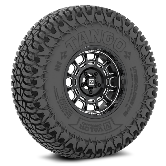Tango on 15x8 V17 BM UTV Wheel and Tire Kit - Valor Offroad