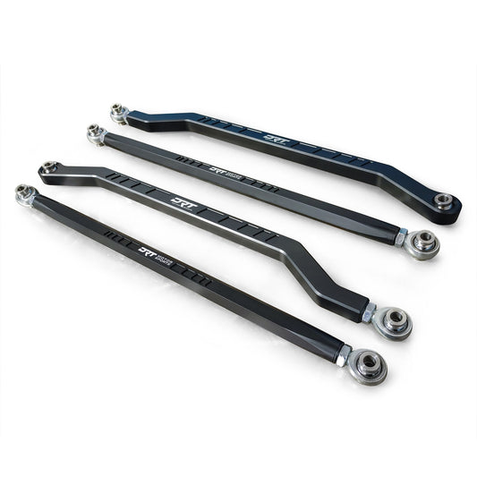 DRT Motorsports Pro R / Turbo R Billet Aluminum High Clearance Radius Rod Set, Black