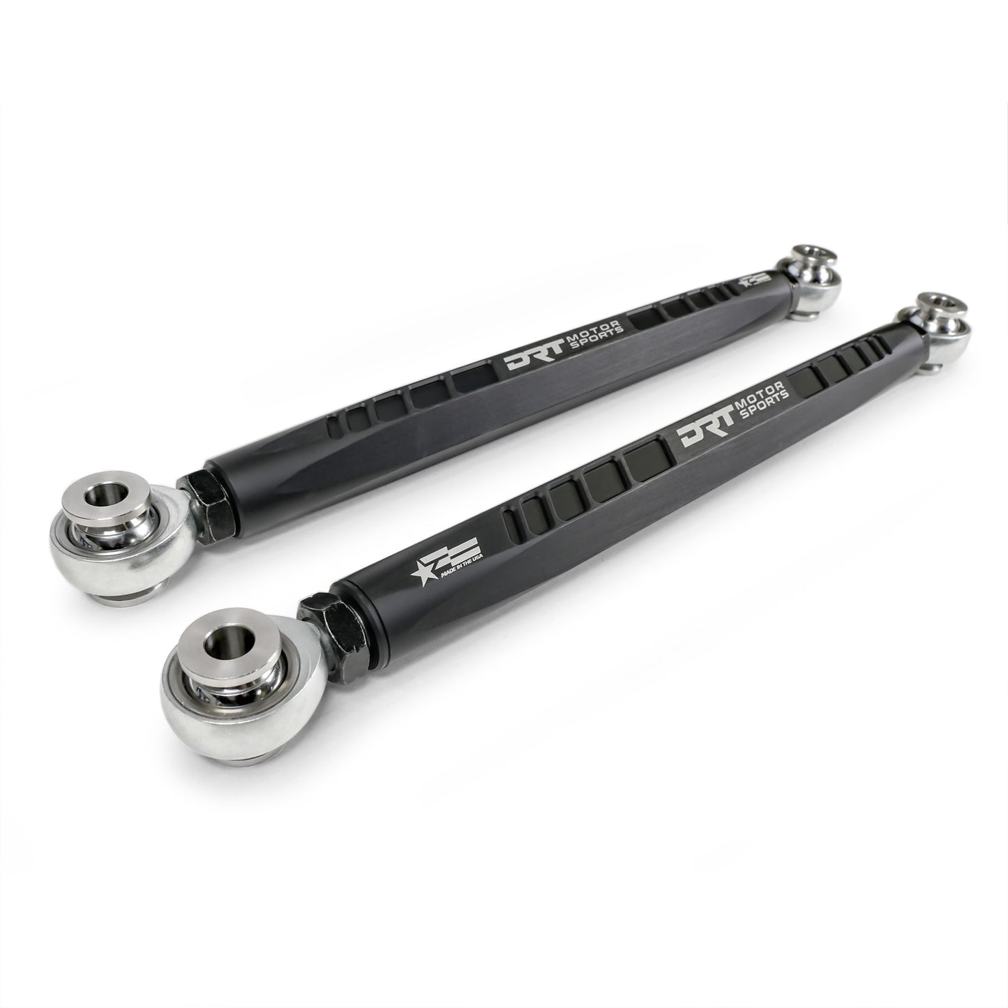 DRT Motorsports Can Am Maverick R Hex Rear Sway Bar Link Set, Black