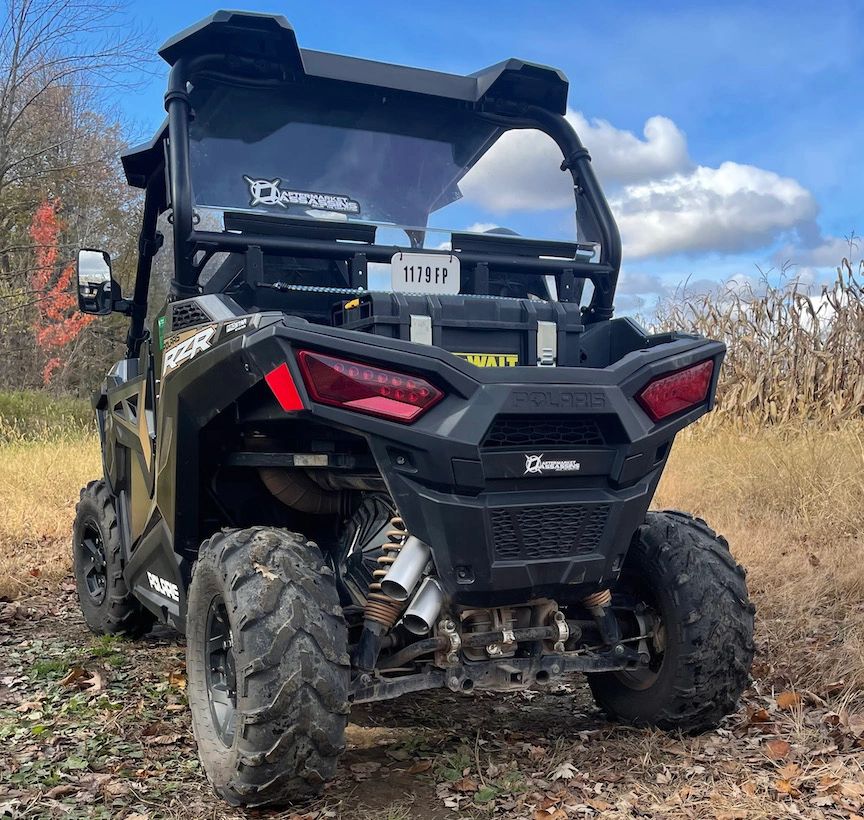AA Stainless Slip-On Exhaust for 2015-Up RZR 900 S, Trail, XC **1-3 Day Lead Time** | 110-1011