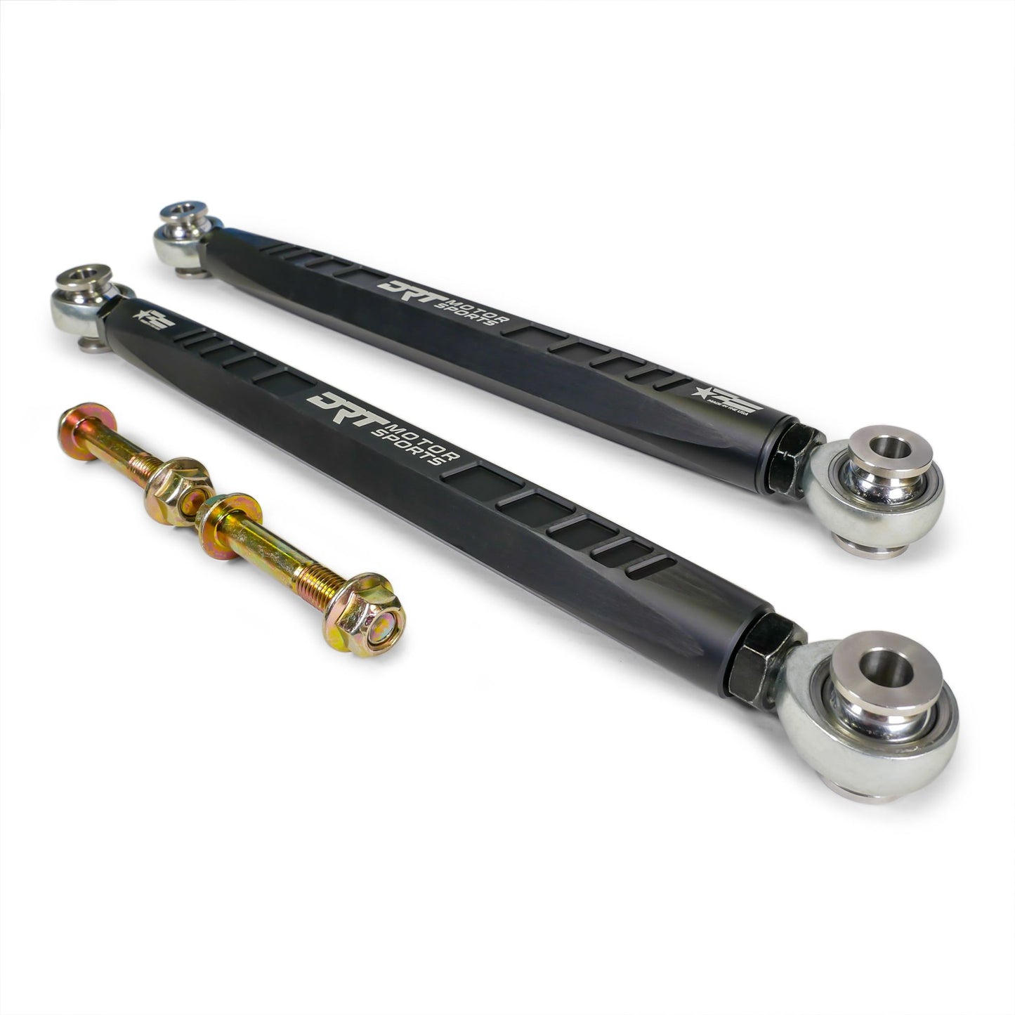DRT Motorsports Can Am Maverick R Hex Rear Sway Bar Link Set, Black