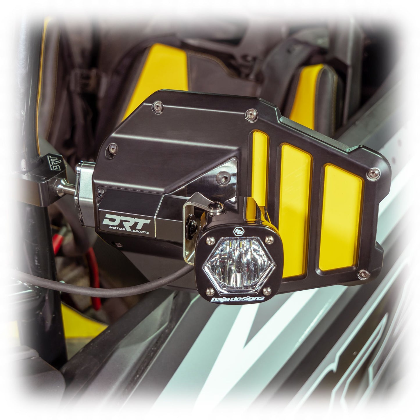 DRT Motorsports Tactical Mirror Light Bracket Kit