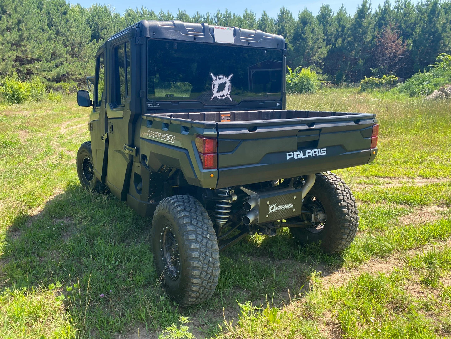 AA Stainless Slip-On Exhaust for 2018-Up Polaris Ranger XP 1000 **3-5 day lead time** | 110-1015