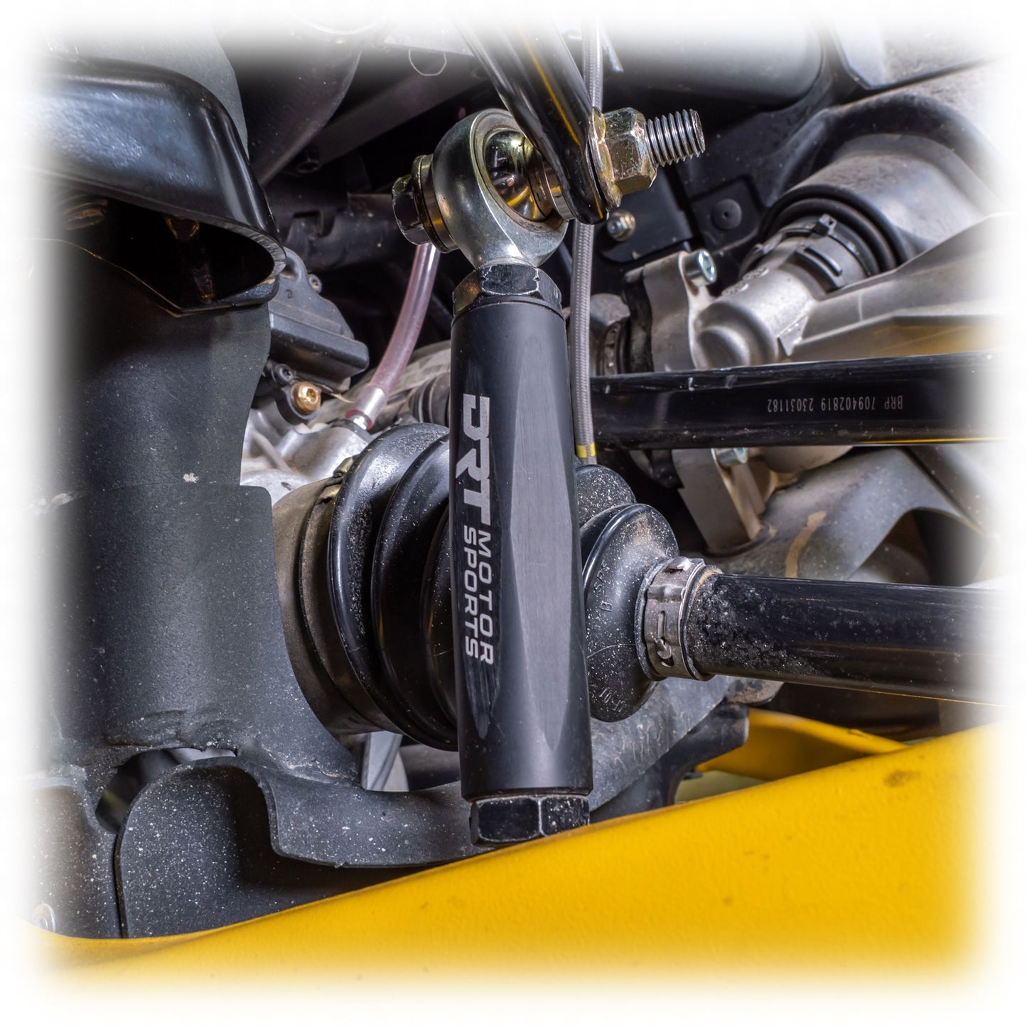 DRT Motorsports Can Am Maverick R Hex Front Sway Bar Link Set, Black