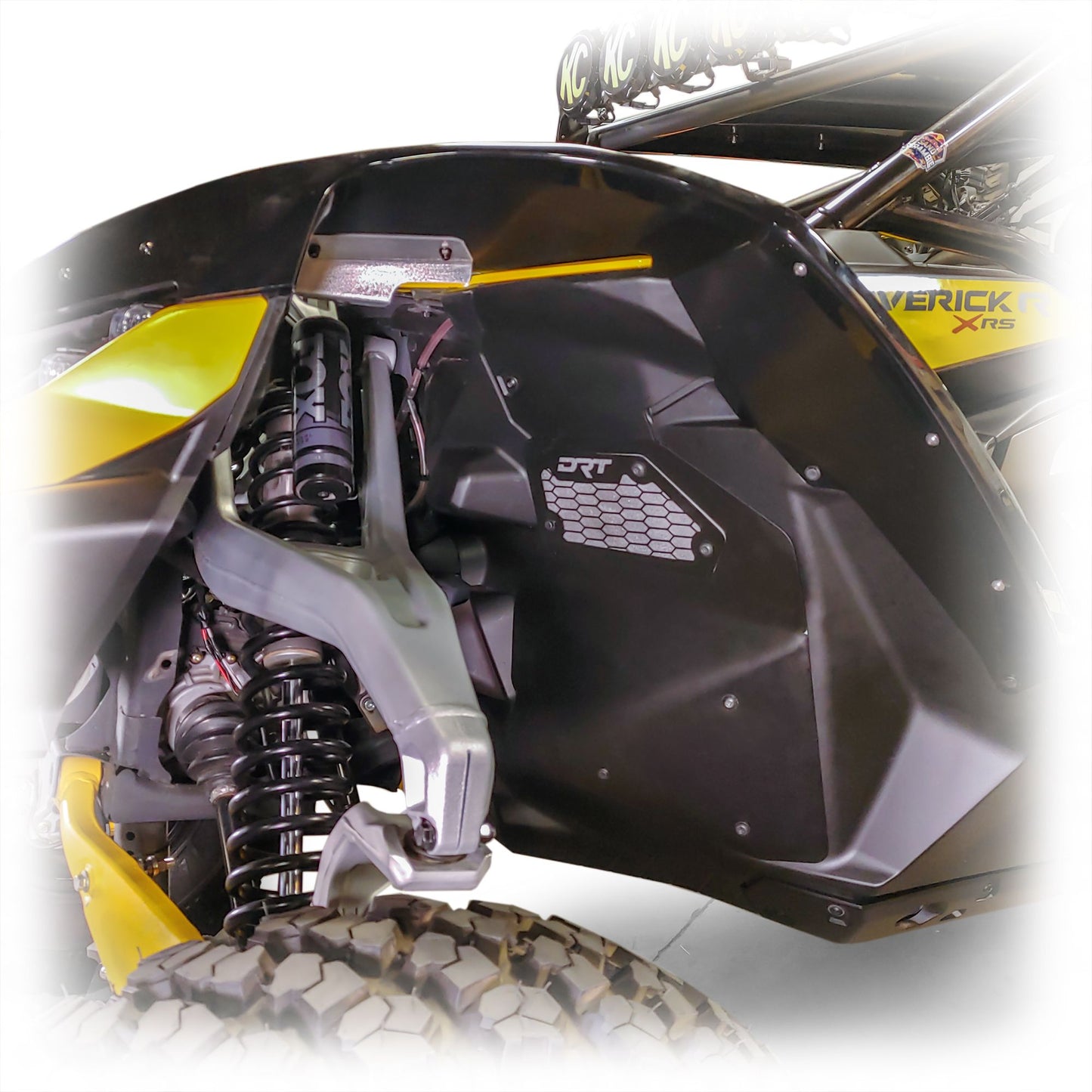 DRT Motorsports Can Am Maverick R Front Aluminum Rock Guard Kit