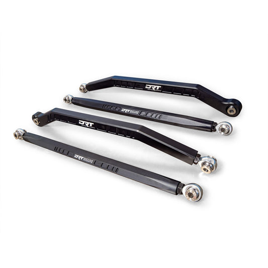DRT Motorsports Polaris 2020+ Pro XP/4 (64")Billet Aluminum High Clearance Radius Rod Set, Black