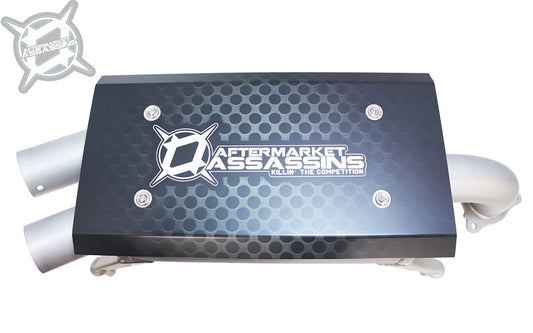 AA Stainless Slip-On Exhaust for 2020-Up RZR Pro XP/Turbo R **1-3 Day Lead Time** | 110-1009