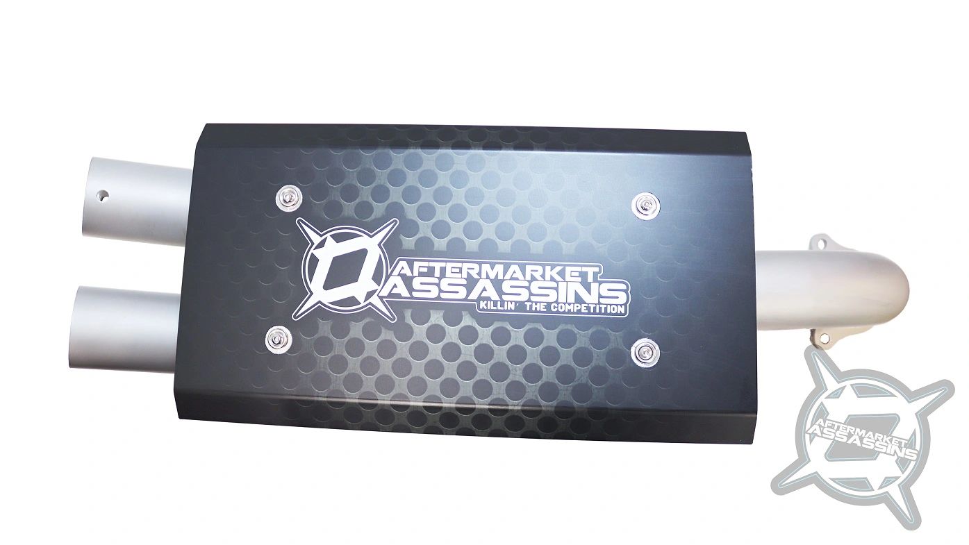 AA Stainless Slip-On Exhaust for 2016-21 RZR XP Turbo **1-3 Day Lead Time** | 110-1001