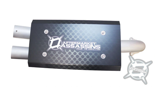 AA Stainless Slip-On Exhaust for 2016-21 RZR XP Turbo **1-3 Day Lead Time** | 110-1001