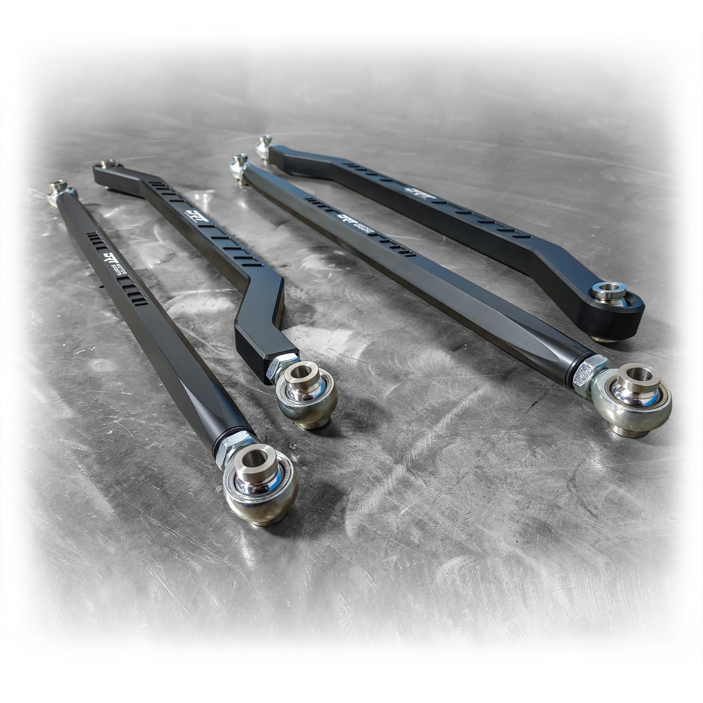 DRT Motorsports Pro R / Turbo R Billet Aluminum High Clearance Radius Rod Set, Black