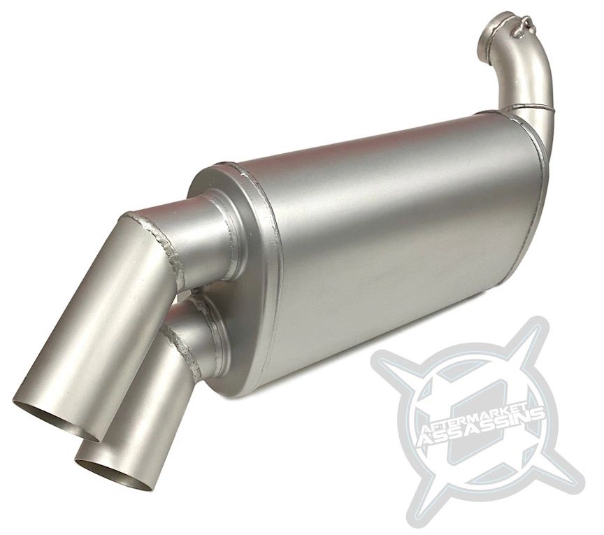 AA Stainless Slip-On Exhaust for 2015-Up RZR 900 S, Trail, XC **1-3 Day Lead Time** | 110-1011