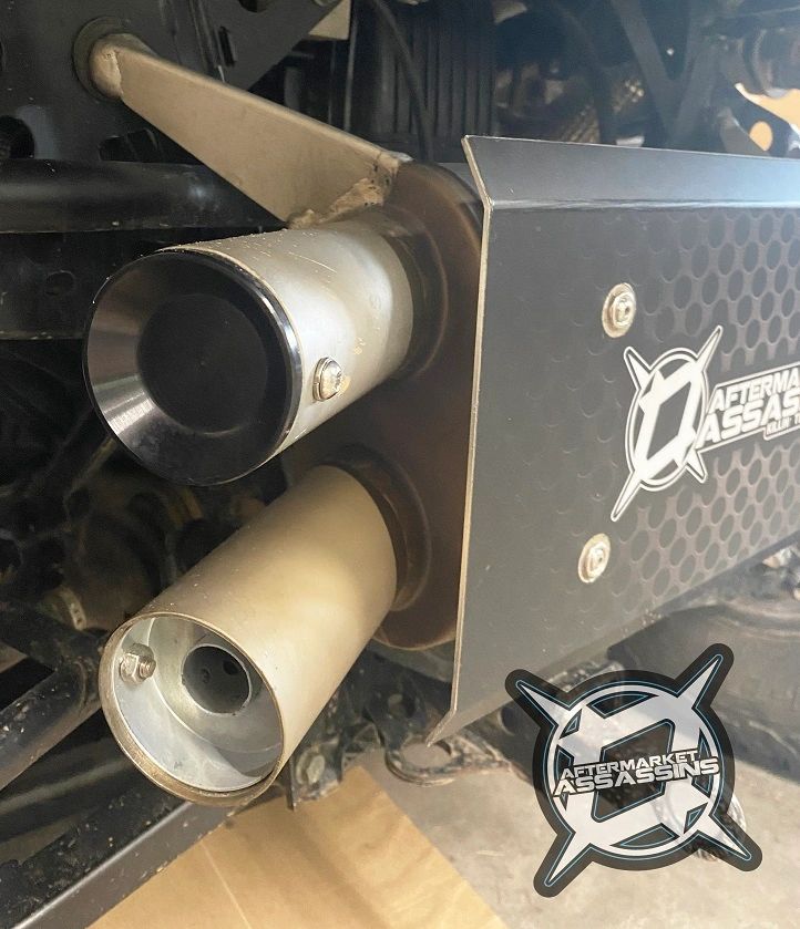 AA Stainless Slip-On Exhaust for 2018-Up Polaris Ranger XP 1000 **3-5 day lead time** | 110-1015