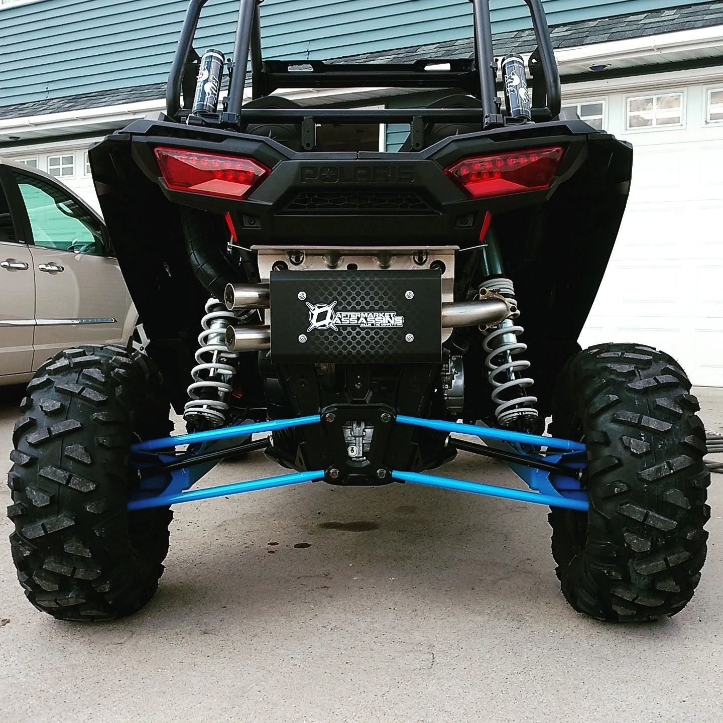 AA Stainless Slip-On Exhaust for 2016-21 RZR XP Turbo **1-3 Day Lead Time** | 110-1001