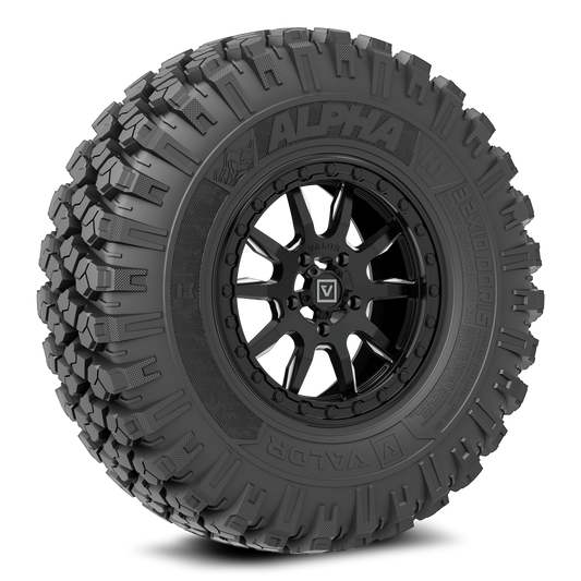 Alpha on 15x7 V15 SB UTV Wheel and Tire Kit - Valor Offroad