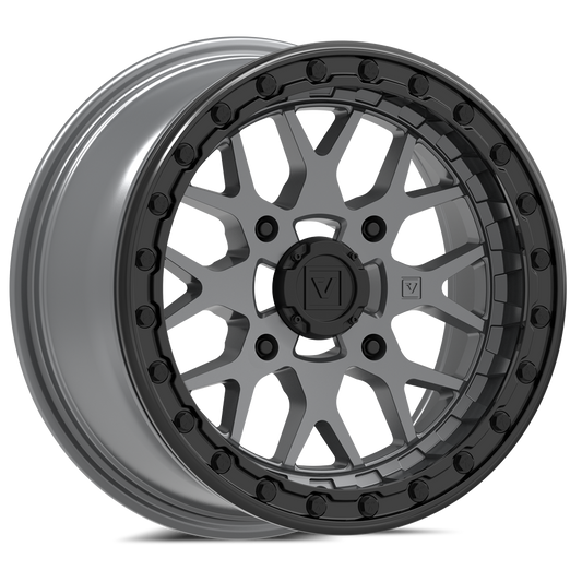 V07 Satin Graphite UTV Beadlock - Valor Offroad