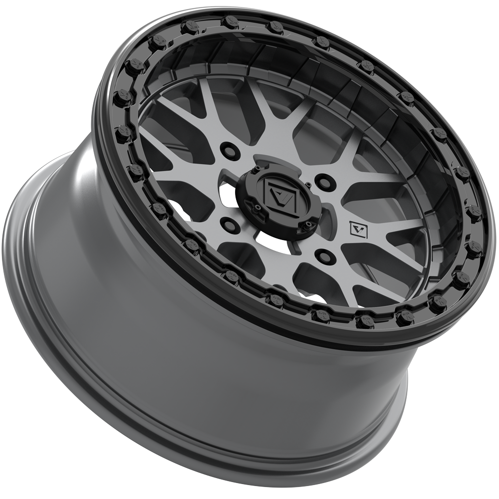 V07 Satin Graphite UTV Beadlock - Valor Offroad
