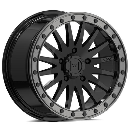 V06 Gloss Black UTV Beadlock - Valor Offroad